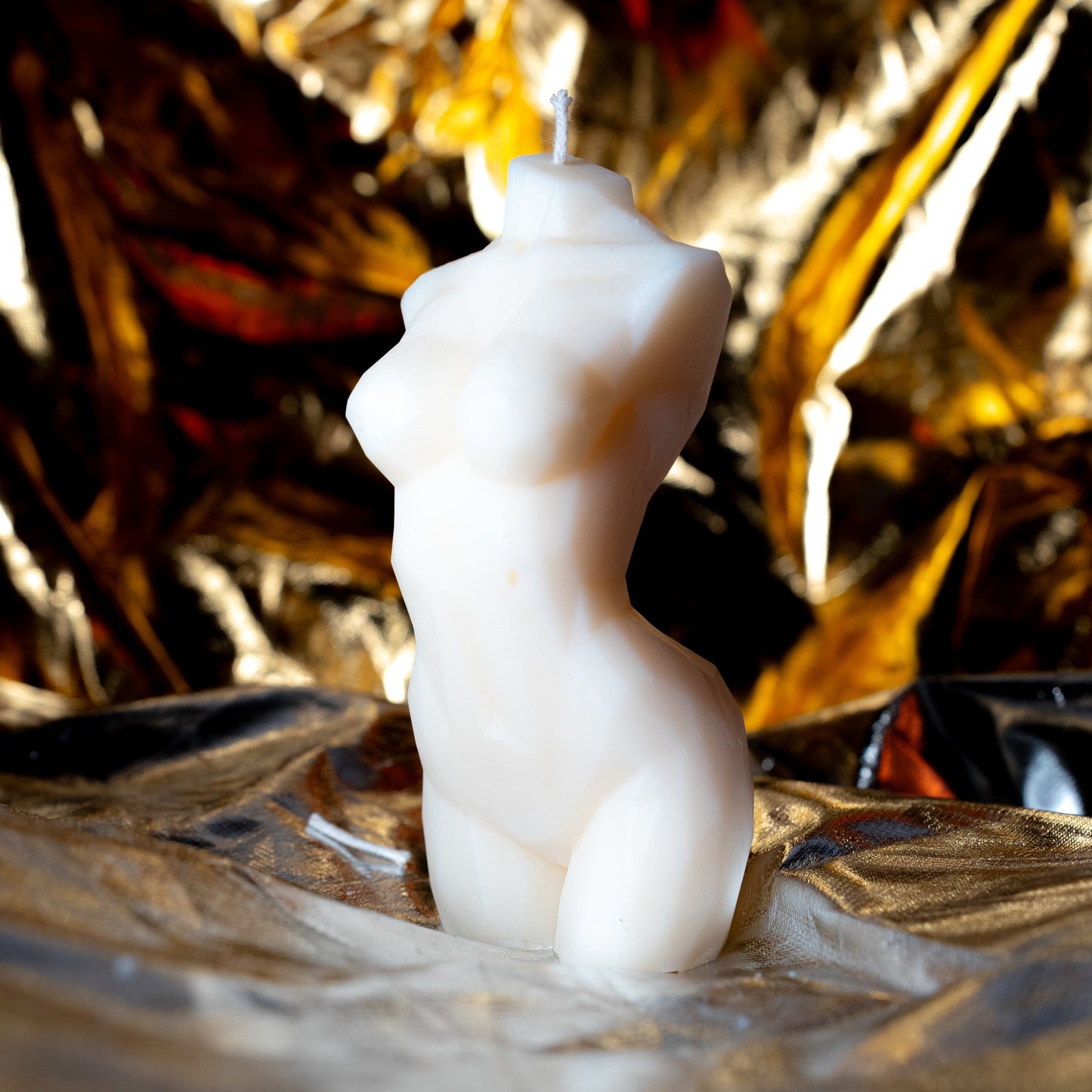 Eleganza – Klassische Körperformkerze aus Olivenwachs